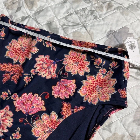 Floral High-Waisted Old Navy Bikini Bottom S - Picture 3 of 7